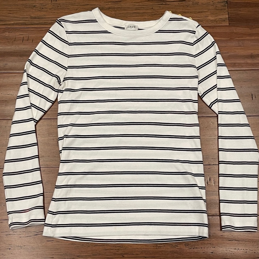 JCrew Factory Striped Long Sleeve Shirt